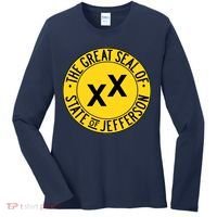 State Of Jefferson Secession Conservative Women's Long Sleeve Shirt thumb 0
