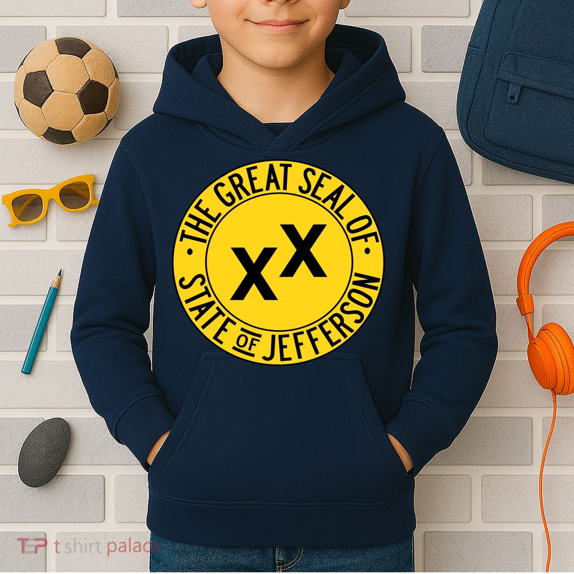 State Of Jefferson Secession Conservative Kids Hoodie