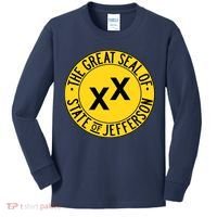 State Of Jefferson Secession Conservative Kids Long Sleeve Shirt thumb 0