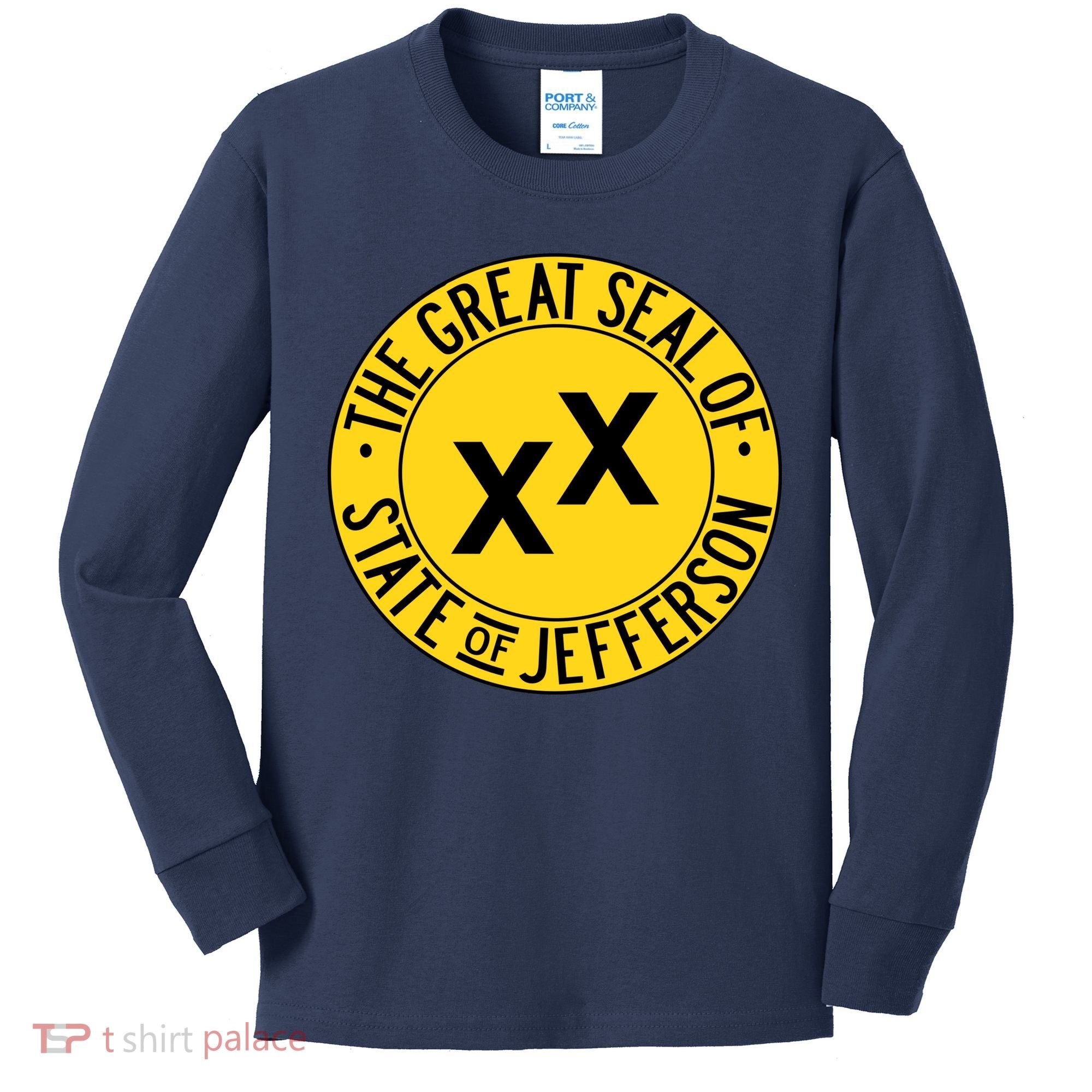 State Of Jefferson Secession Conservative Kids Long Sleeve Shirt