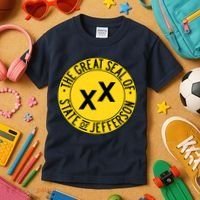State Of Jefferson Secession Conservative Kids T-Shirt thumb 3