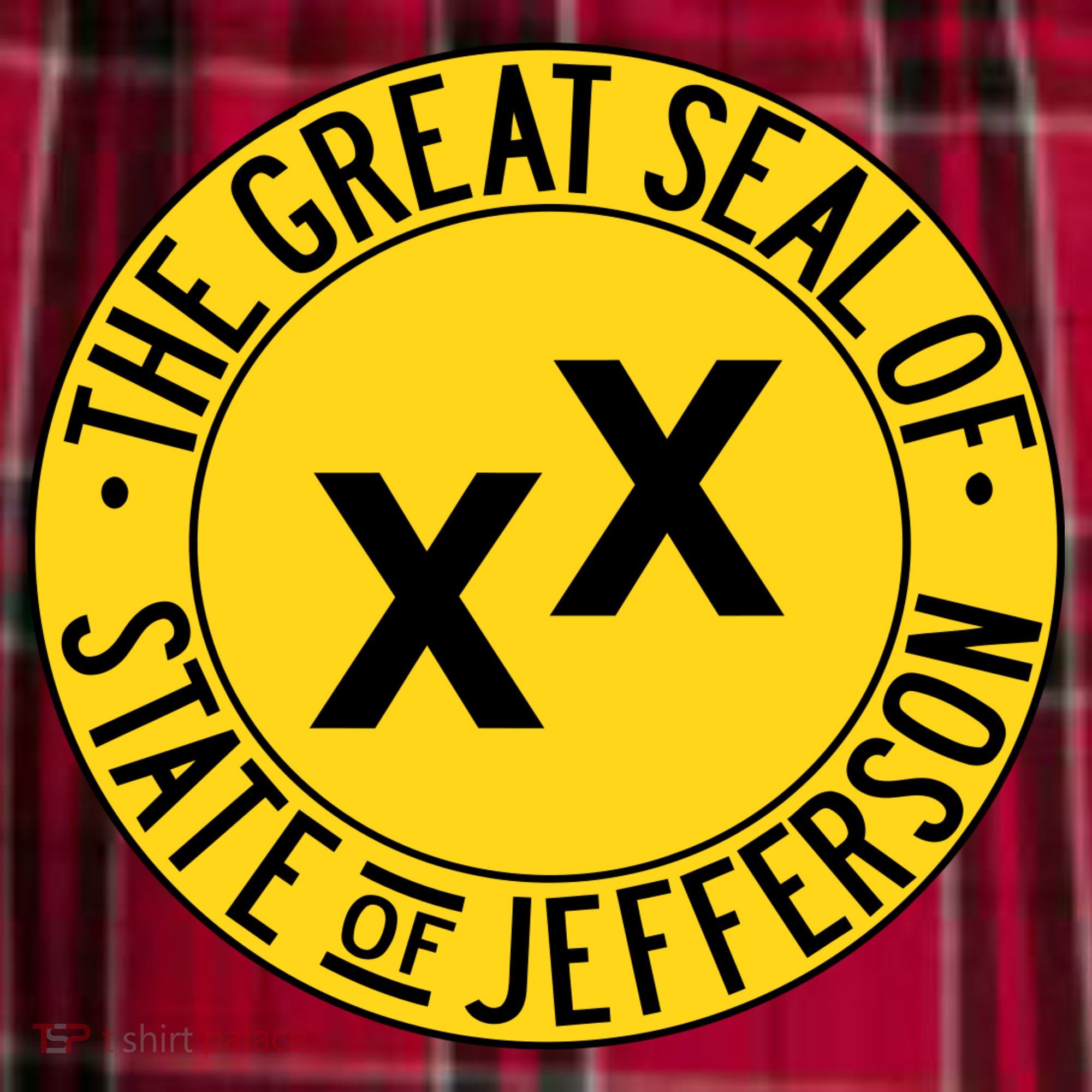 State Of Jefferson Secession Conservative Men's Flannel Plaid Pajama Pants