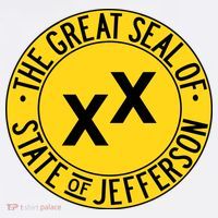 State Of Jefferson Secession Conservative Comfort Colors Garment-Dyed Hooded Sweatshirt thumb 2
