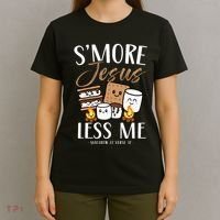 Smore Of Jesus Less Me Christian Camper Church Camping Gifts T-Shirt thumb 4