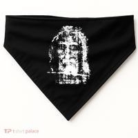 Sketch Of Jesus Face Portrait USA-Made Doggie Bandana thumb 0