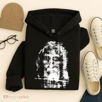 Sketch Of Jesus Face Portrait Hoodie thumb 4
