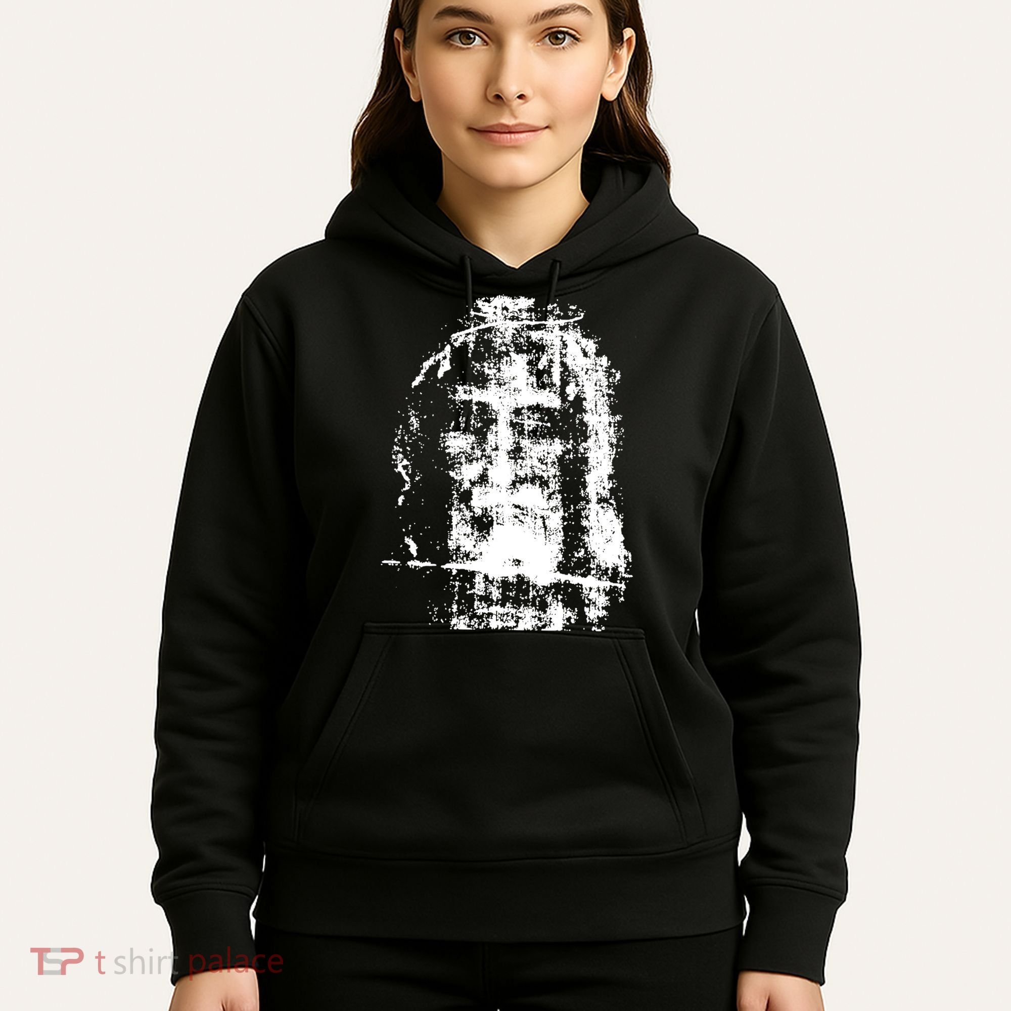 Sketch Of Jesus Face Portrait Hoodie