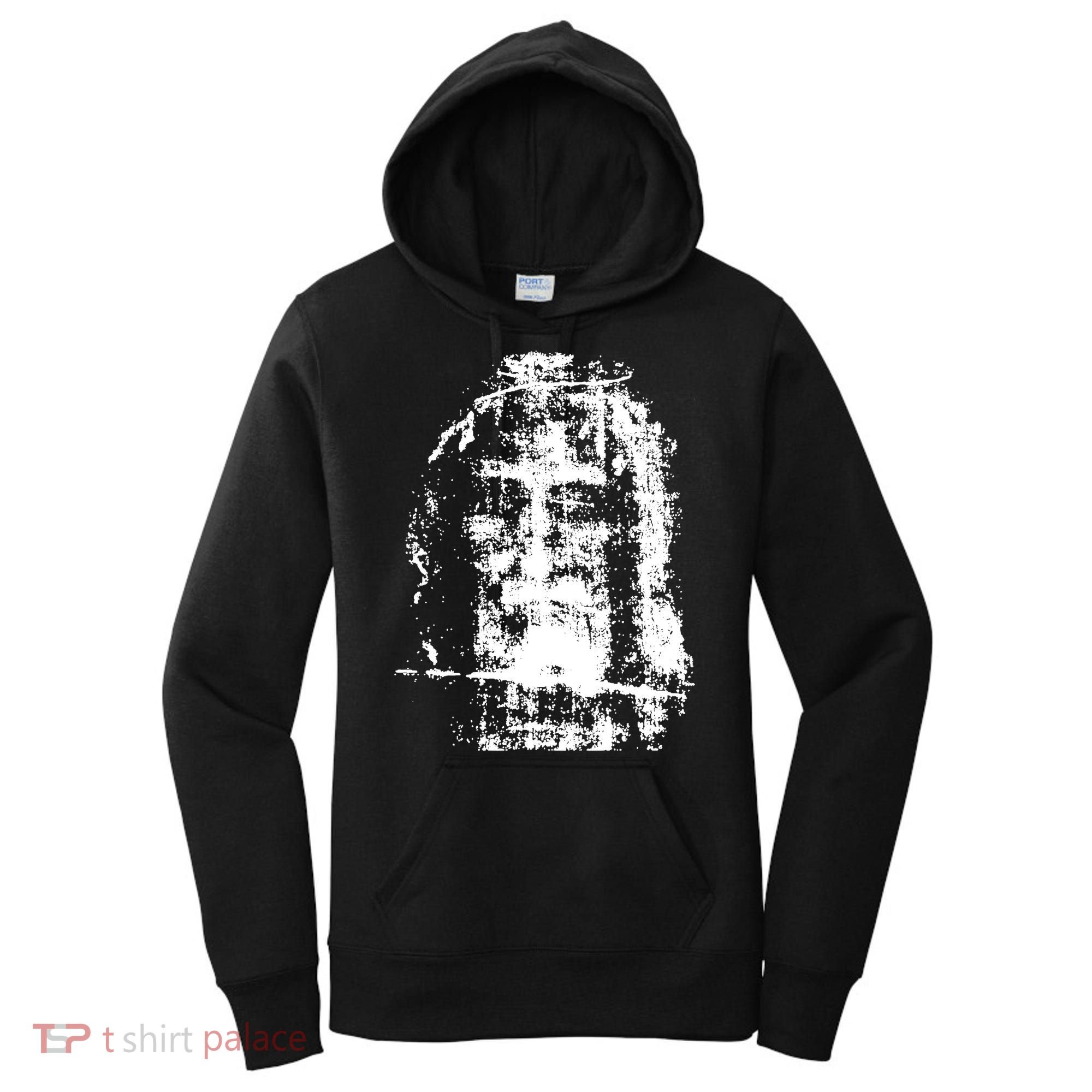 Sketch Of Jesus Face Portrait Women's Hoodie