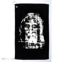 Sketch Of Jesus Face Portrait Golf Towel thumb 0