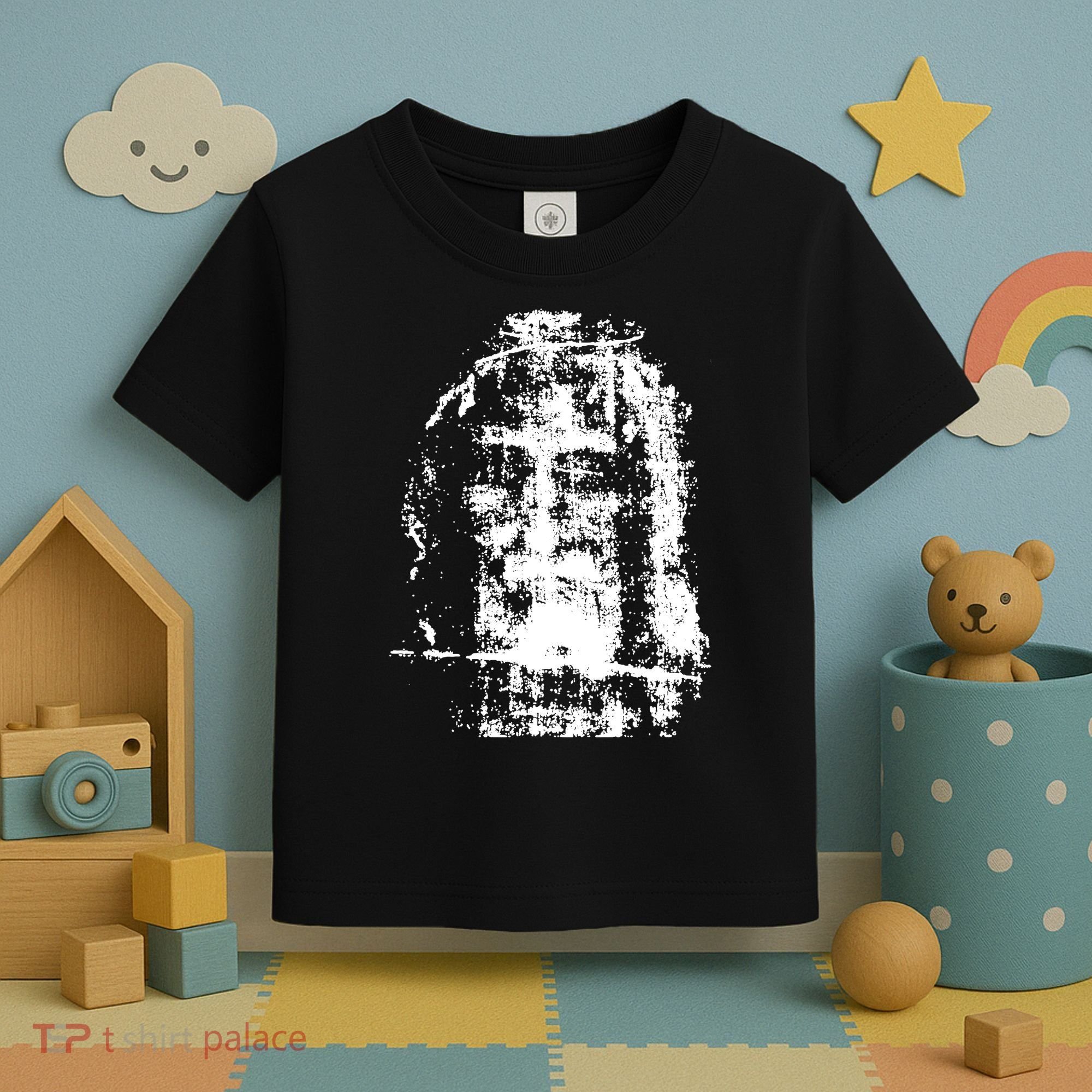 Sketch Of Jesus Face Portrait Toddler T-Shirt