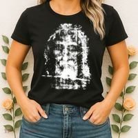 Sketch Of Jesus Face Portrait Women's T-Shirt thumb 2
