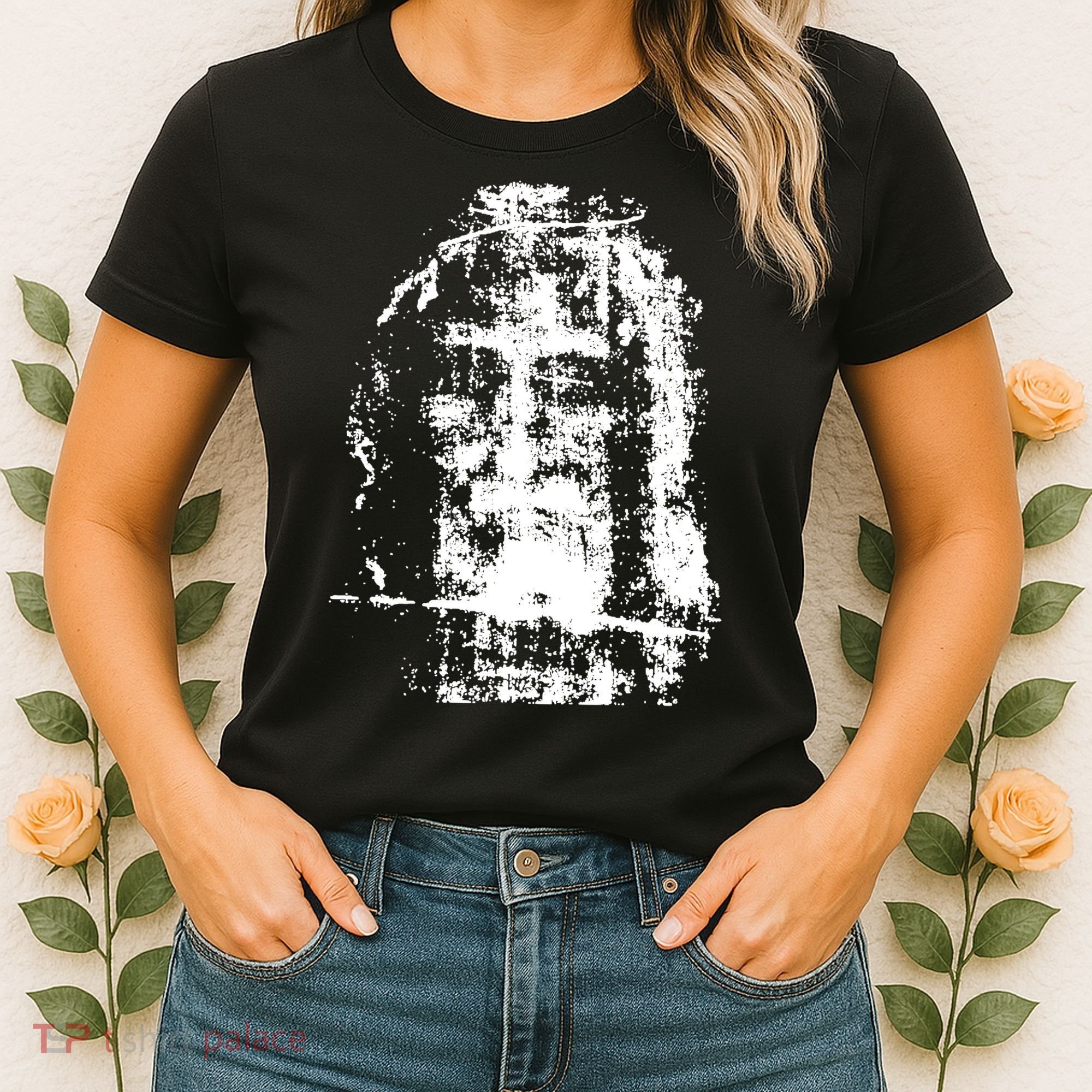 Sketch Of Jesus Face Portrait Women's T-Shirt