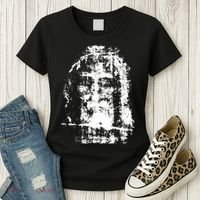 Sketch Of Jesus Face Portrait Women's T-Shirt thumb 3
