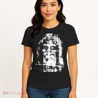 Sketch Of Jesus Face Portrait Women's T-Shirt thumb 4