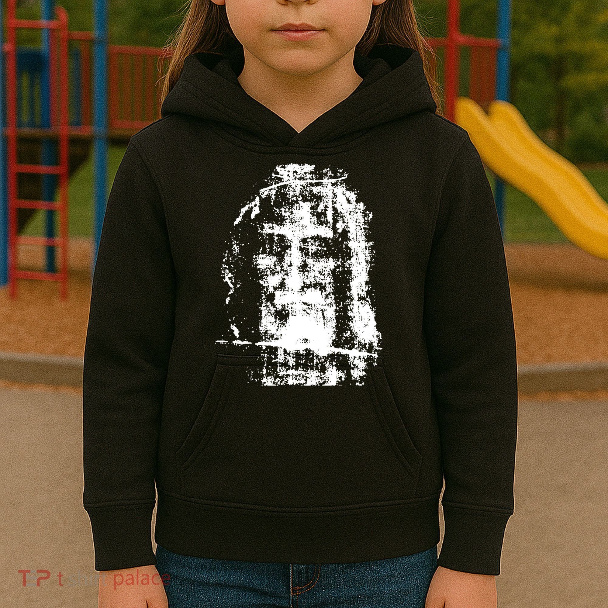 Sketch Of Jesus Face Portrait Kids Hoodie