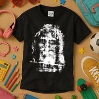 Sketch Of Jesus Face Portrait Kids T-Shirt thumb 3