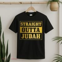 Straight Outta Judah Hebrew Israelite Clothing Jewish Israel T-Shirt thumb 2