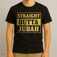 Straight Outta Judah Hebrew Israelite Clothing Jewish Israel T-Shirt thumb 3