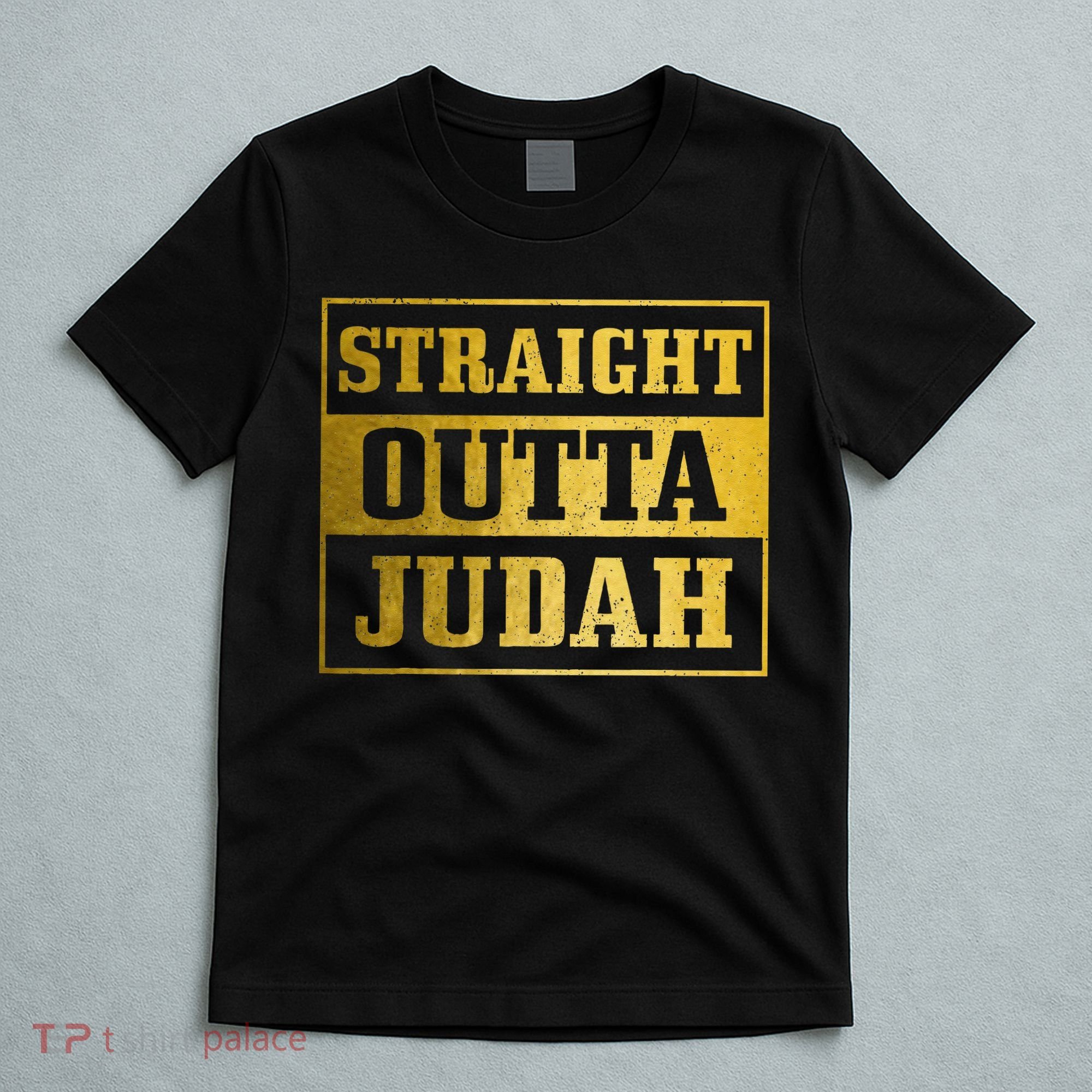 Straight Outta Judah Hebrew Israelite Clothing Jewish Israel T-Shirt