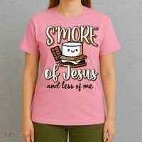 SMore Of Jesus Less Of Me Funny Christian Smore T-Shirt thumb 4