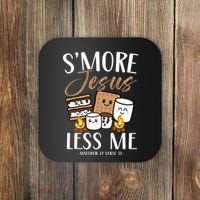 Smore Of Jesus Less Me Christian Camper Church Camping Coaster thumb 0