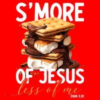 Smore Of Jesus Less Of Me Funny Christian Smore Gift Santa Hat thumb 1