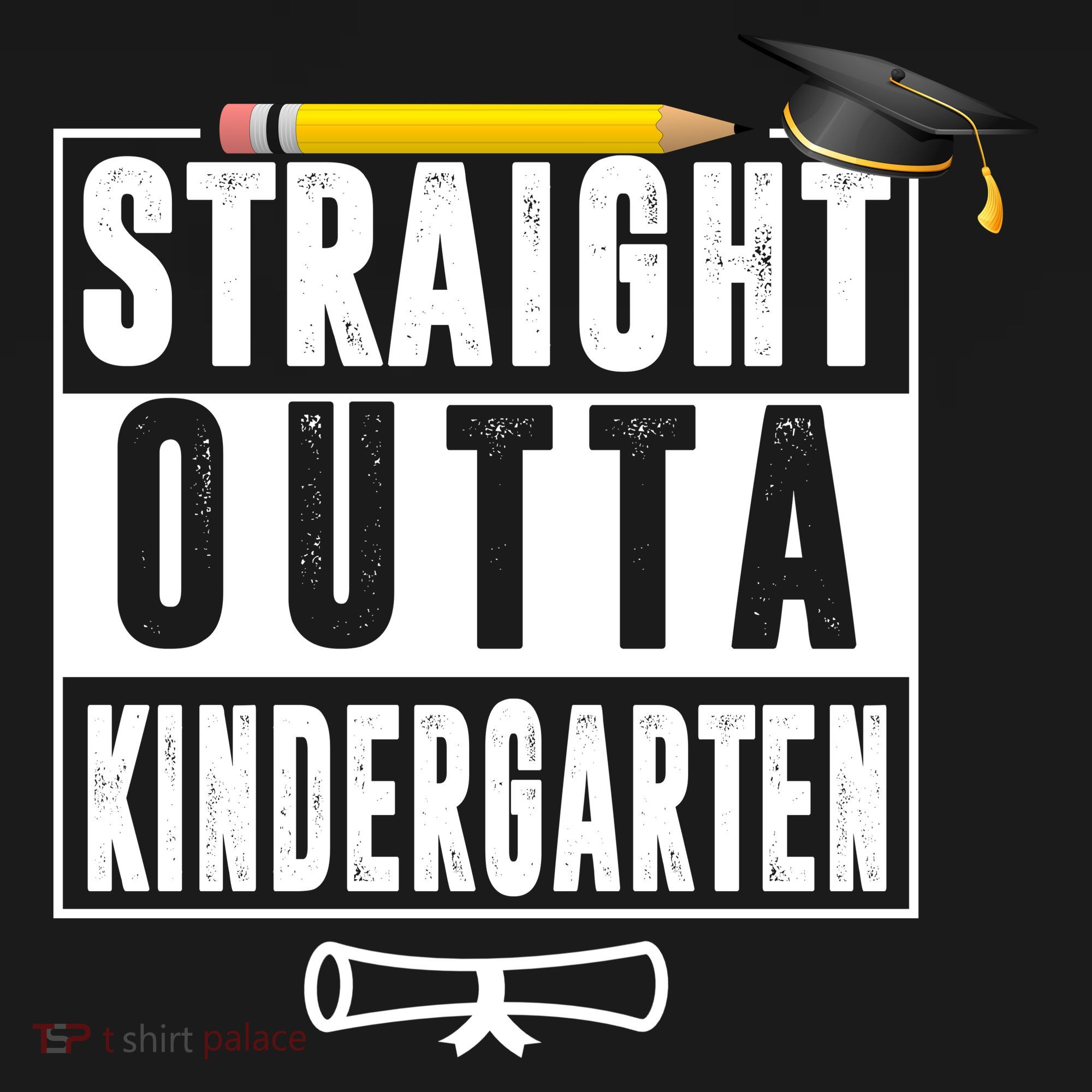 Straight Outta Kindergarten Toddler Hoodie