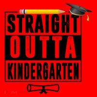 Straight Outta Kindergarten Santa Hat thumb 1
