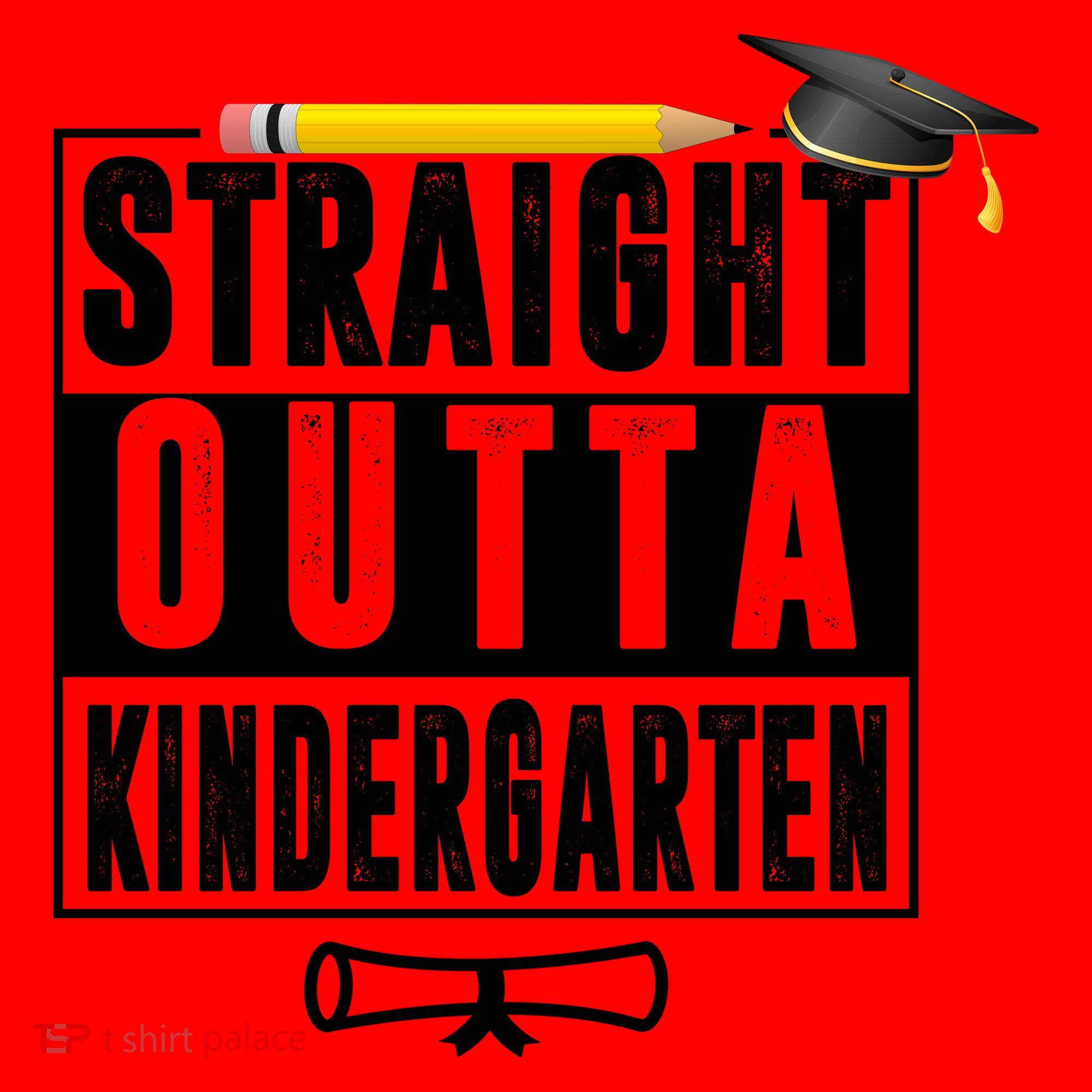 Straight Outta Kindergarten Santa Hat
