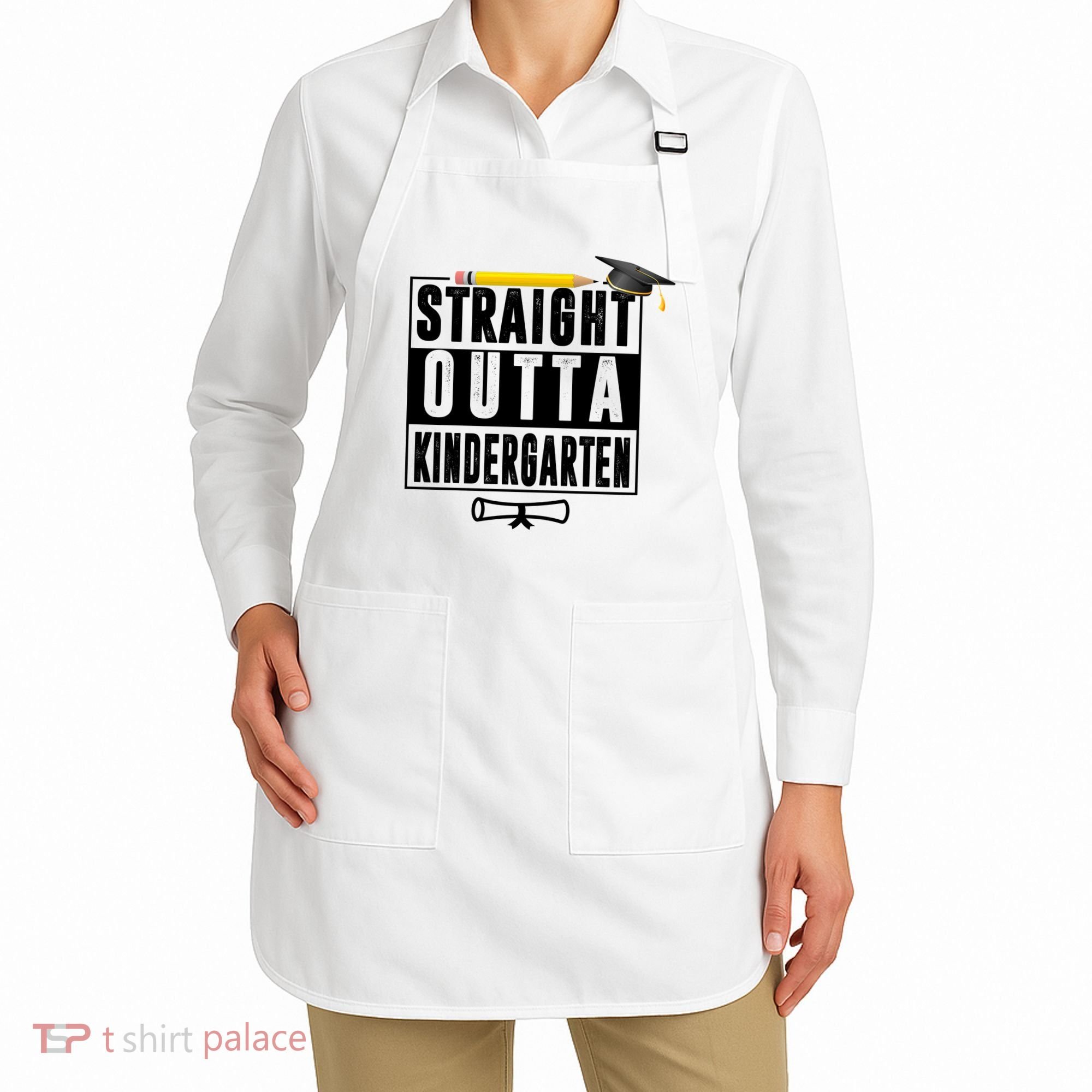Straight Outta Kindergarten Apron