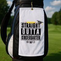 Straight Outta Kindergarten Golf Towel thumb 2