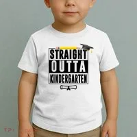 Straight Outta Kindergarten Toddler T-Shirt thumb 2