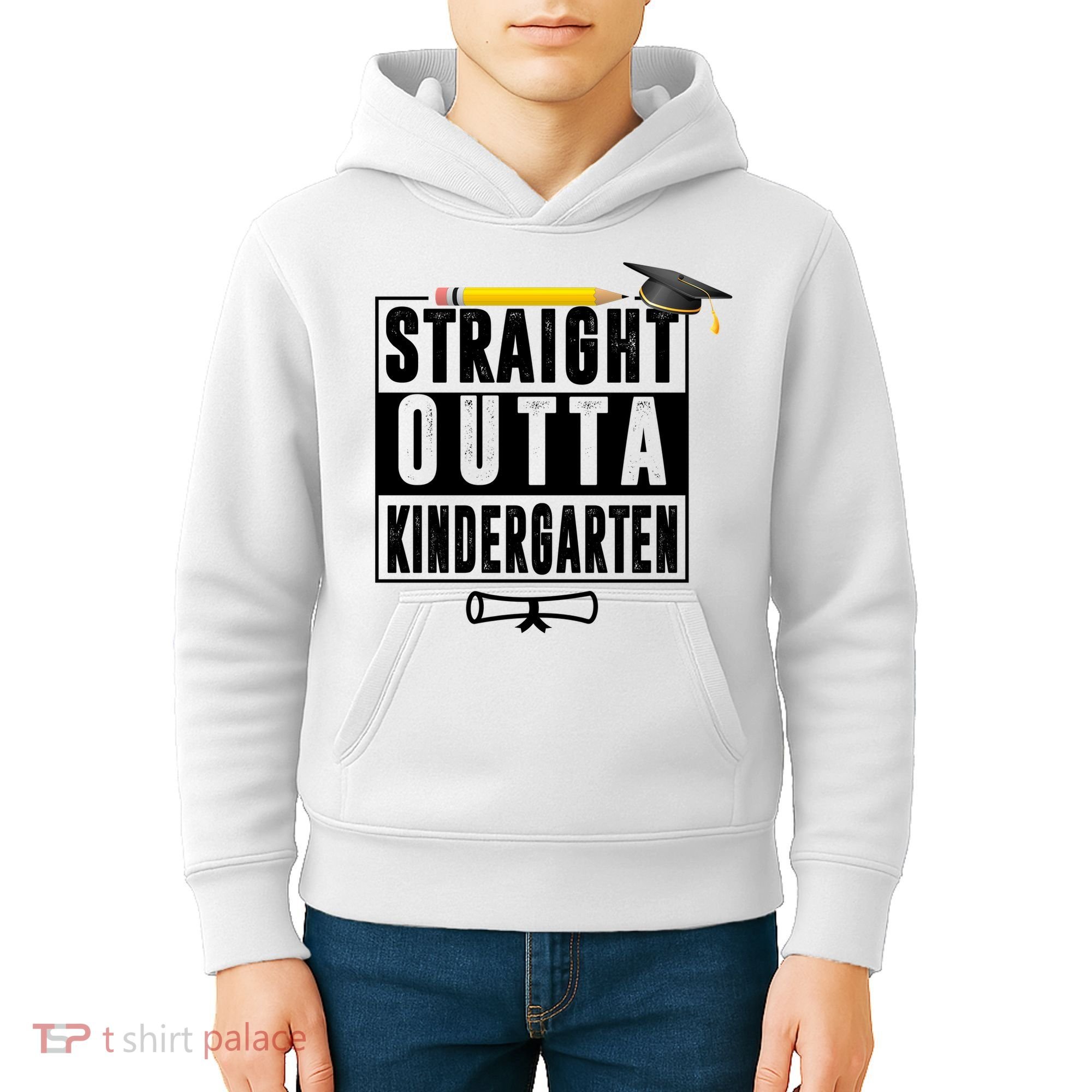 Straight Outta Kindergarten Kids Hoodie