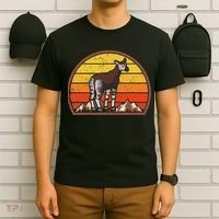 Sunset Okapi Lover Gift Vintage Retro Okapi T-Shirt thumb 6