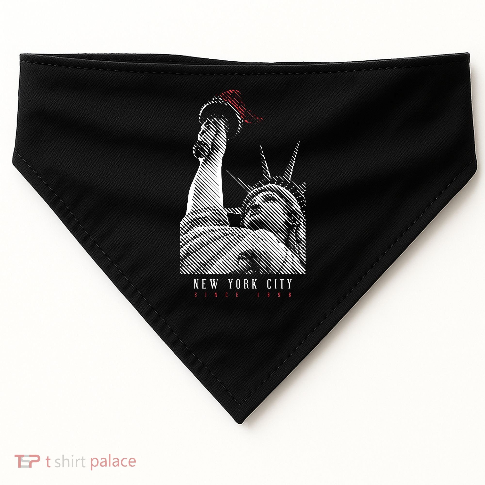 Statue Of Liberty New York City Since 1898 USA-Made Doggie Bandana