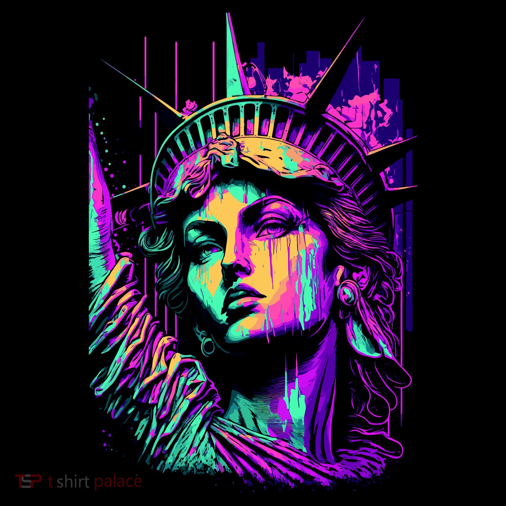 Statue Of Liberty Art Bucket Hat