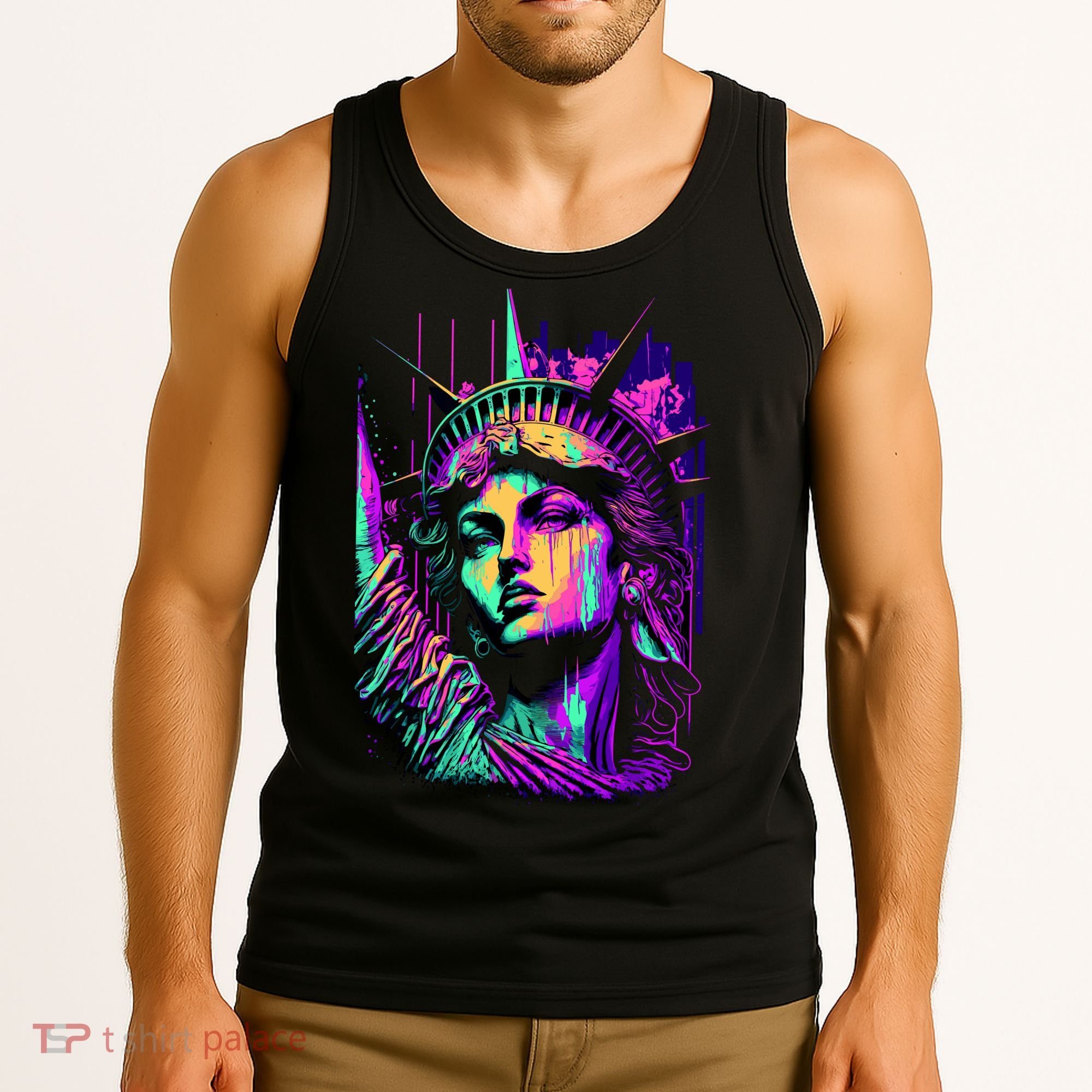 Statue Of Liberty Art Tank Top