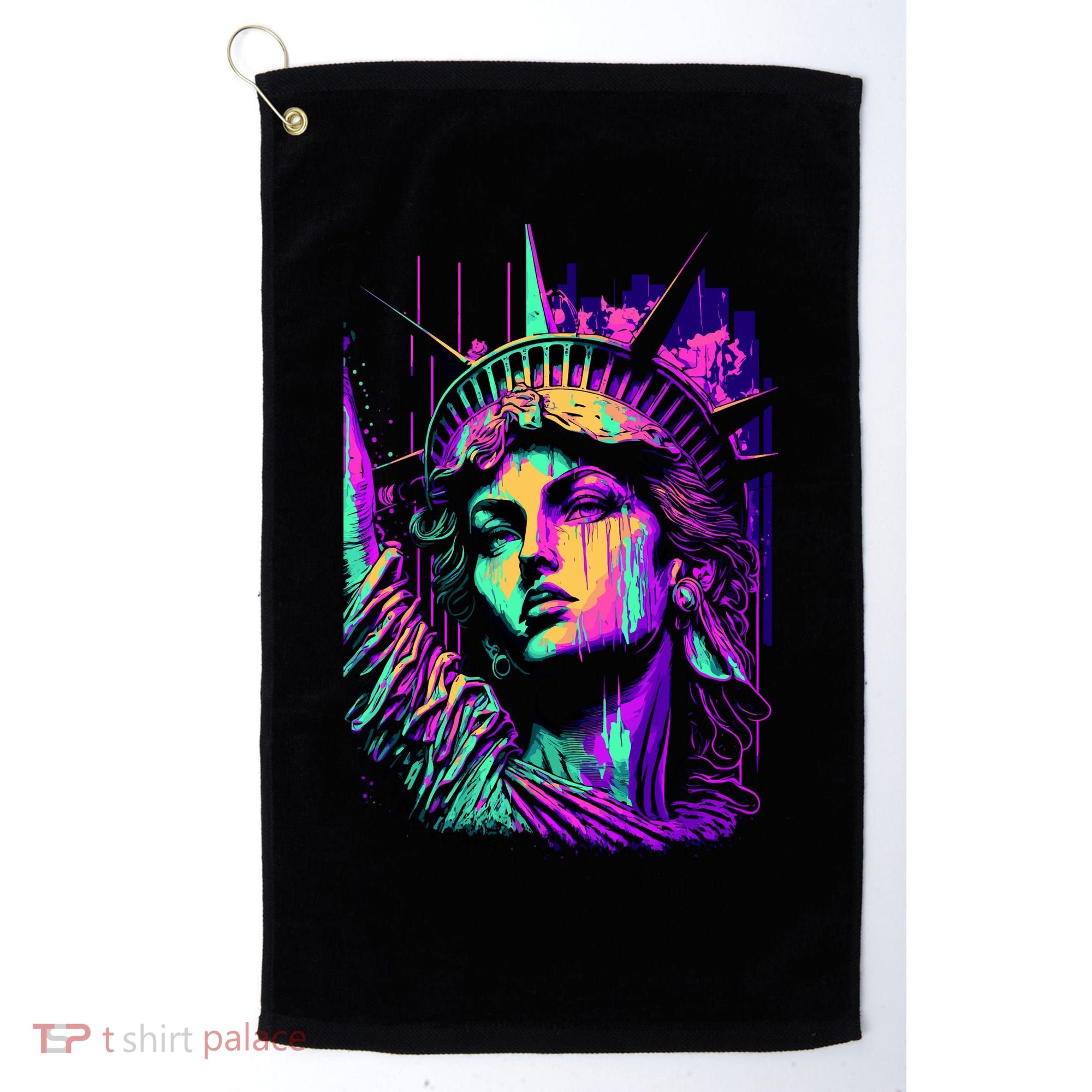Statue Of Liberty Art Golf Towel
