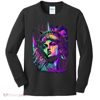 Statue Of Liberty Art Kids Long Sleeve Shirt