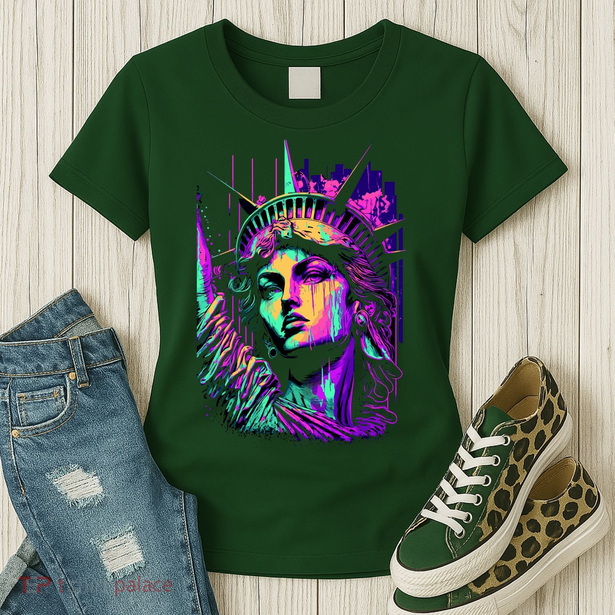 Statue Of Liberty Art Women's T-Shirt