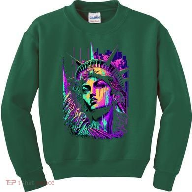 Statue Of Liberty Art Kids Sweatshirt