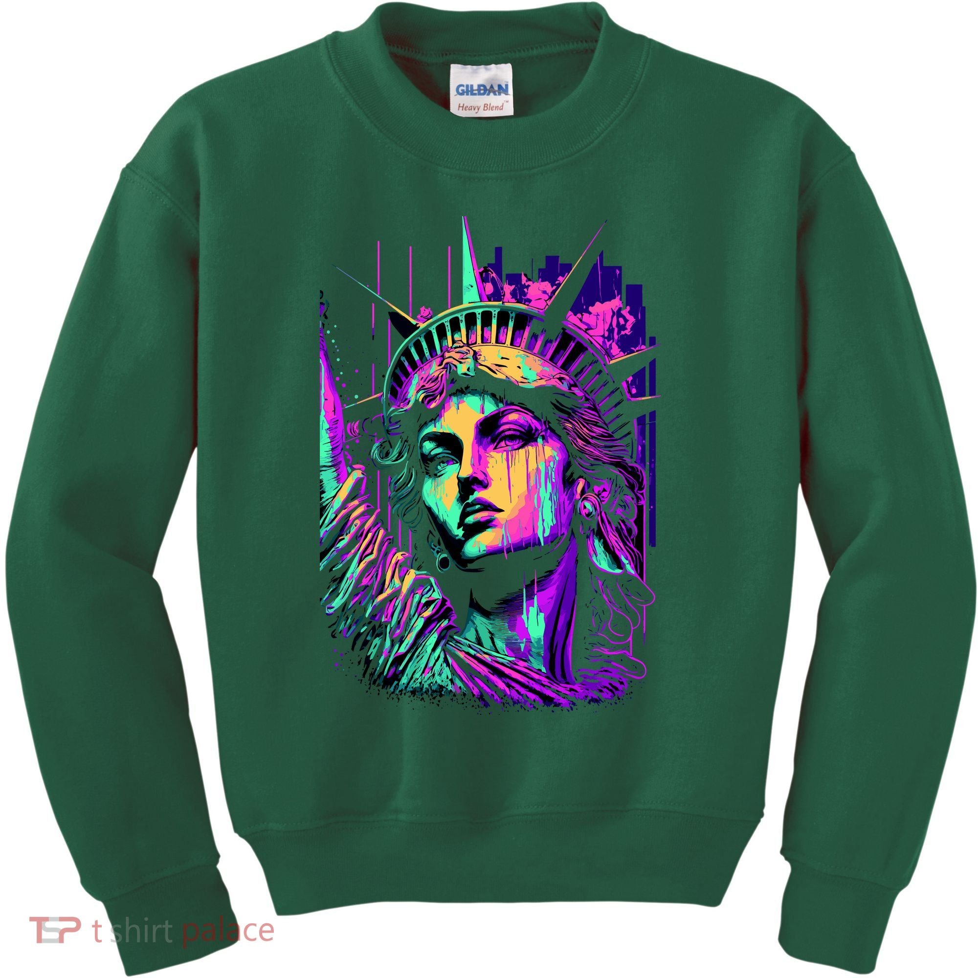 Statue Of Liberty Art Kids Sweatshirt