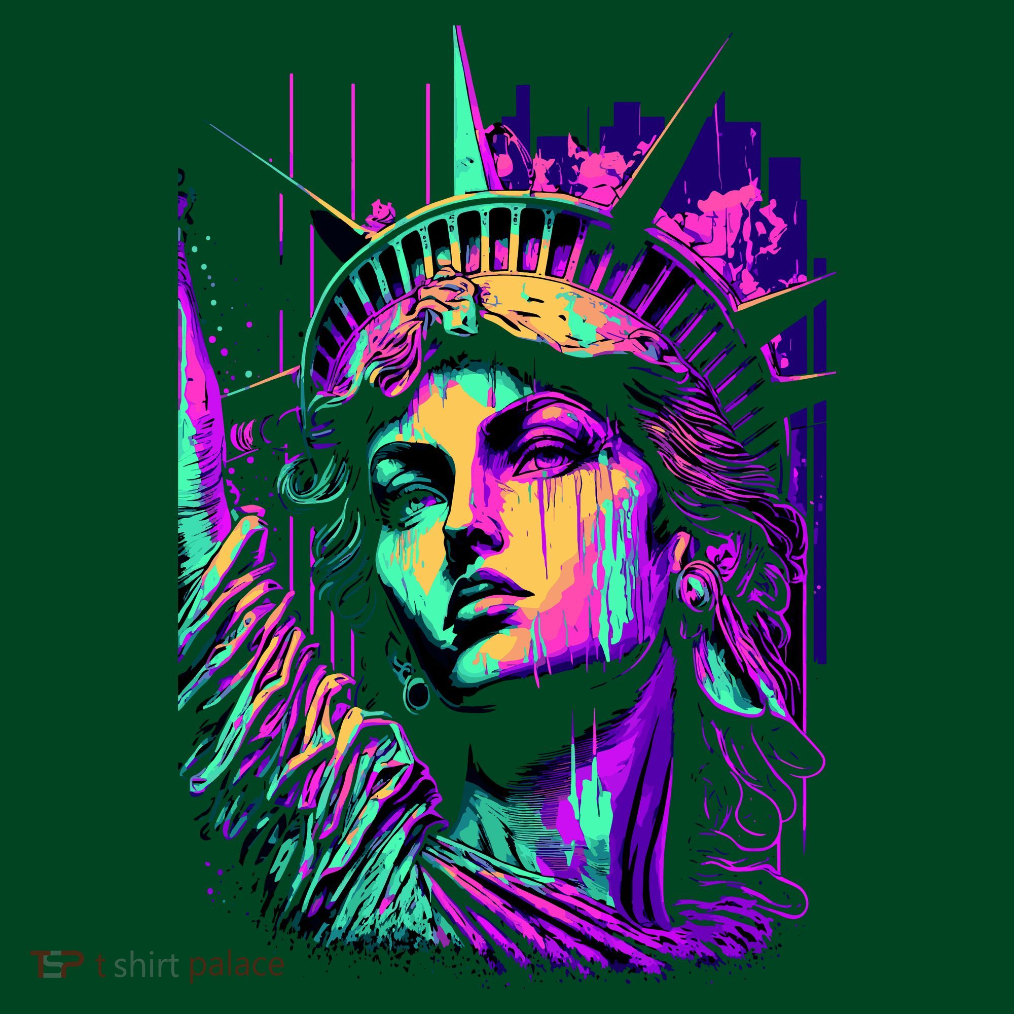 Statue Of Liberty Art Kids Sweatshirt