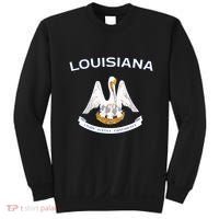 State Of Louisiana Flag Pelican La New Orleans Baton Rouge Sweatshirt thumb 0