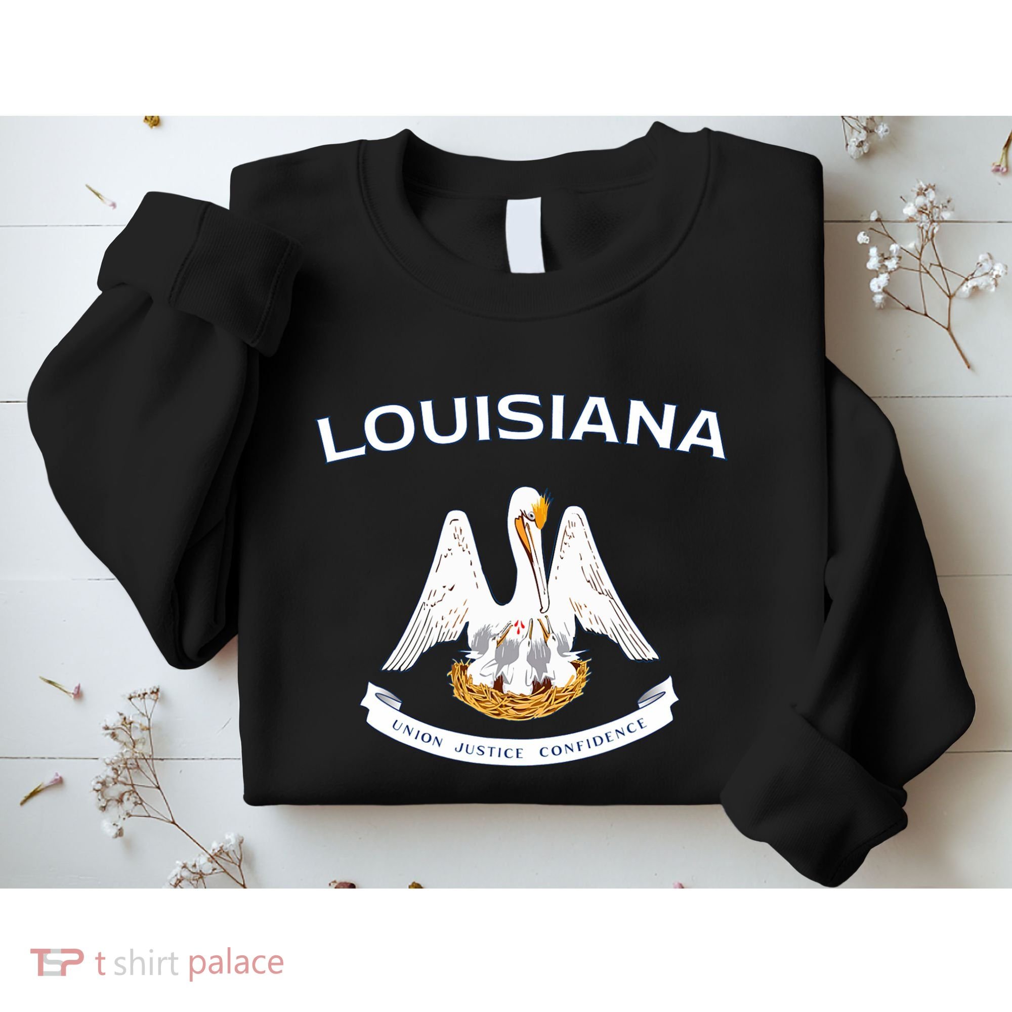 State Of Louisiana Flag Pelican La New Orleans Baton Rouge Sweatshirt
