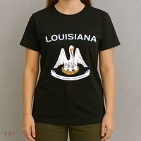State Of Louisiana Flag Pelican La New Orleans Baton Rouge T-Shirt thumb 4