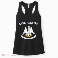 State Of Louisiana Flag Pelican La New Orleans Baton Rouge Women's Tank Top thumb 0