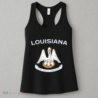 State Of Louisiana Flag Pelican La New Orleans Baton Rouge Women's Tank Top thumb 3