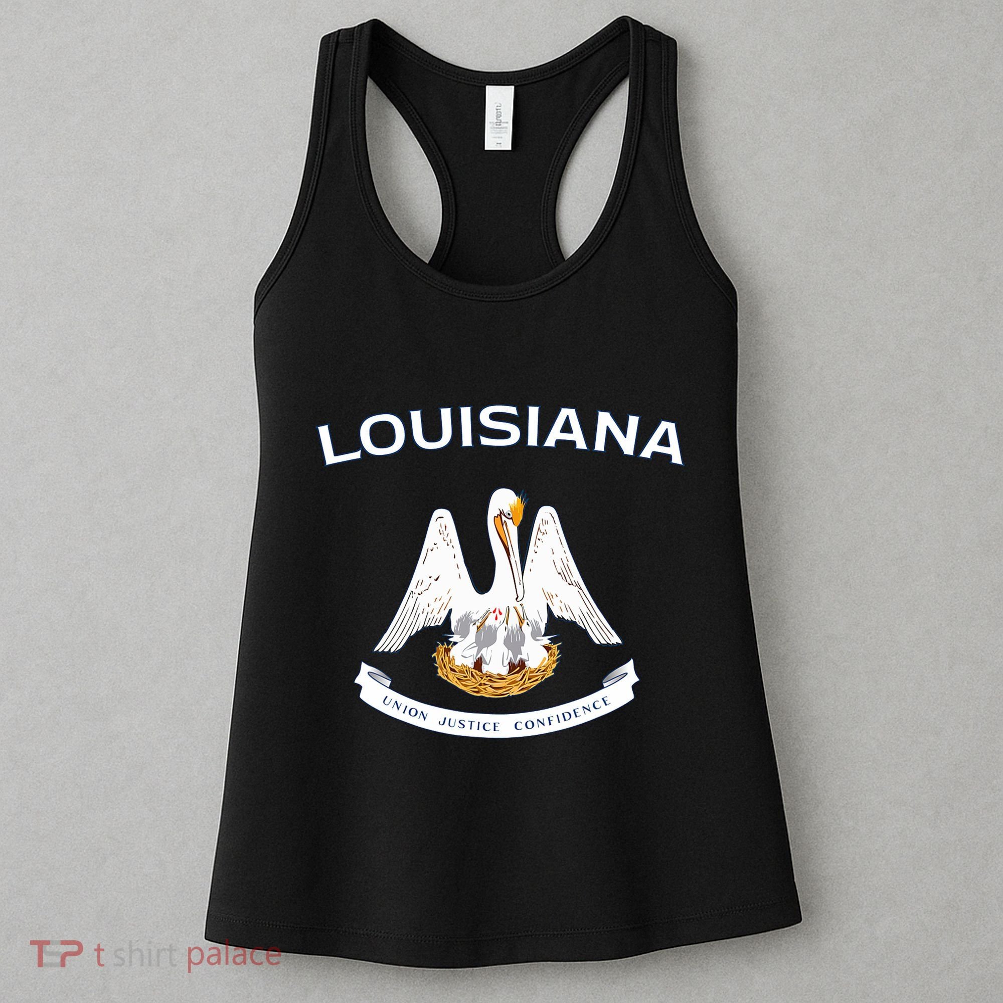 State Of Louisiana Flag Pelican La New Orleans Baton Rouge Women's Tank Top