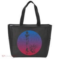 Statue Of Liberty New York Retro Tote Bag thumb 0